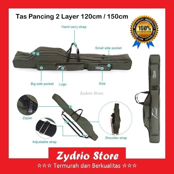 Tas Pancing 120 Cm / 150 Cm - Tas Mancing / Tas Joran Pancing Portable