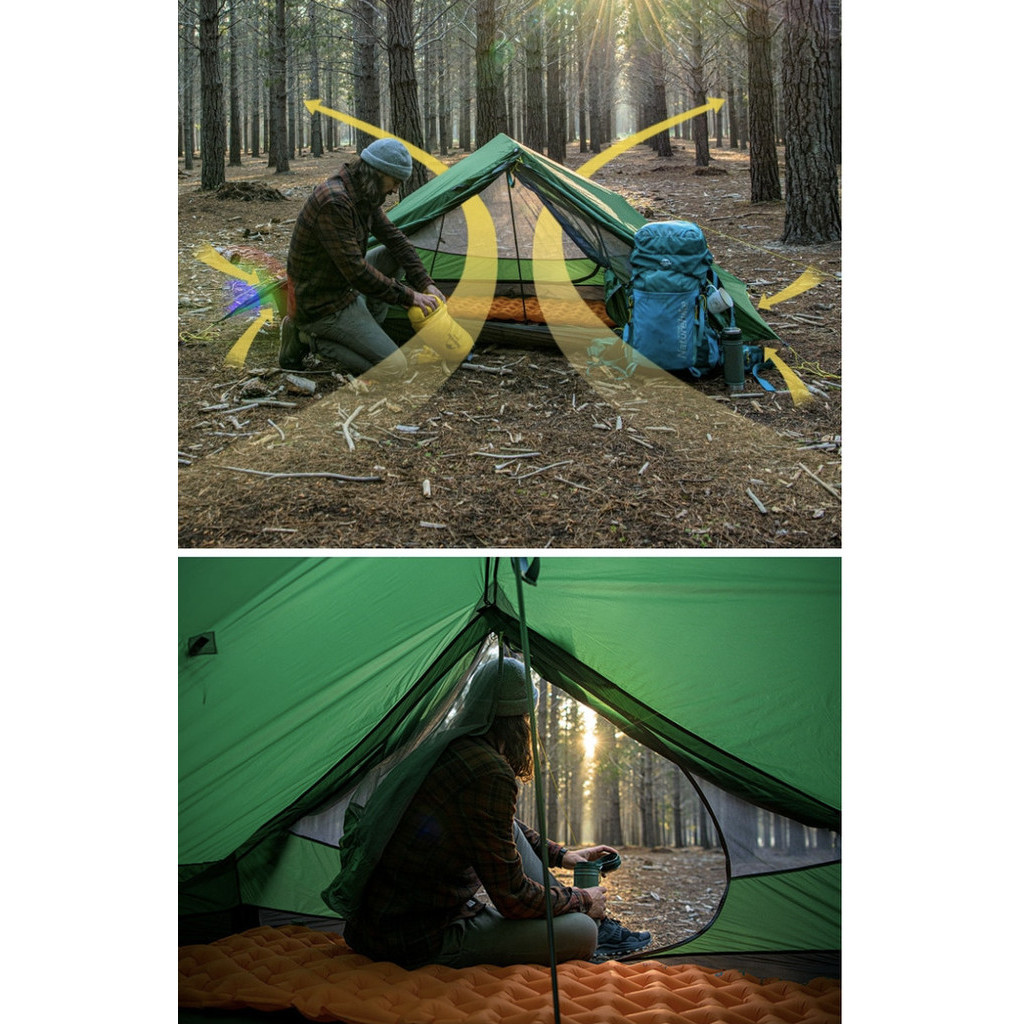 Tenda Force Ul 2 Naturehike Nh20Zp080 Camping Ultralight 2P Orang