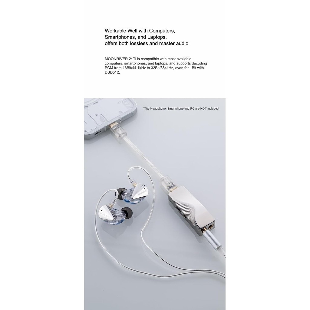 Moondrop Moonriver 2:Ti Moonriver2 Ti Moon River 2 Ti Portable Dac/Amp