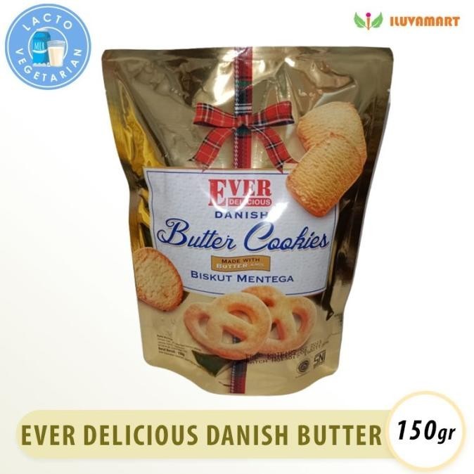 

Terbaik Ever Delicious Danish Butter Cookies 150Gr Biskuit Mentega Camilan Original