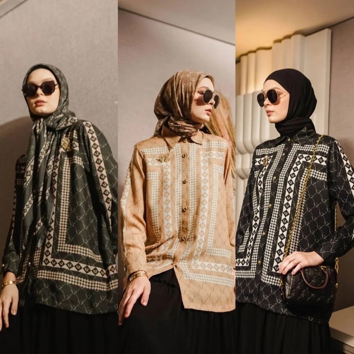 Vz Monogram Lady Top (Tunic, Shirt, Dress, Abaya, Coat) By Vivi Zubedi