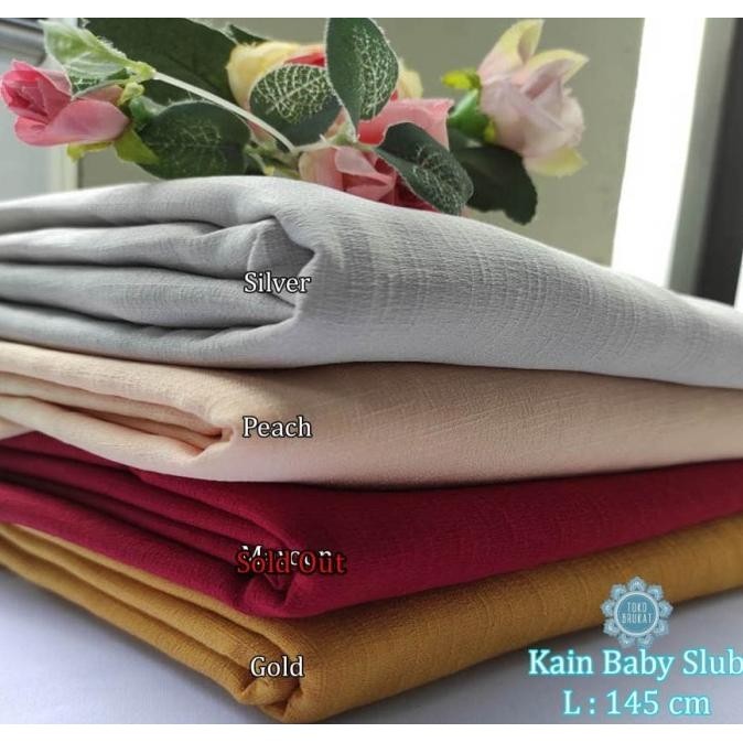 

Kain Polos / Kian - Baby Slub Per 0.5 Meter Stok Terbatas