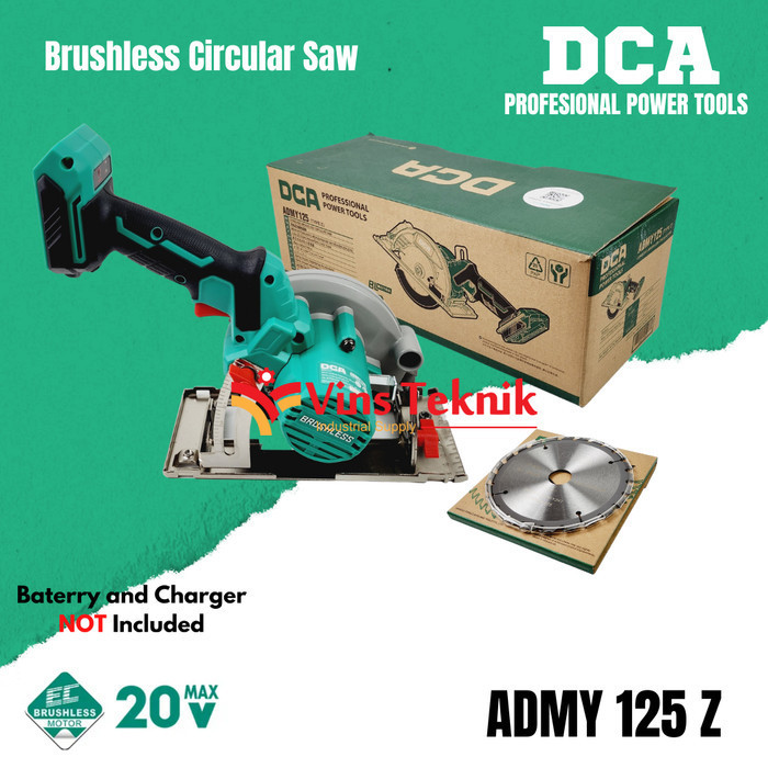 Mesin Gergaji Dca Admy125Z Circular Saw Brushless Admy 125