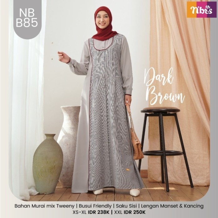 Ori Gamis Wanita Dewasa Busui Friendly Nibras Nb B85 Bisa Cod TerlarisR33A