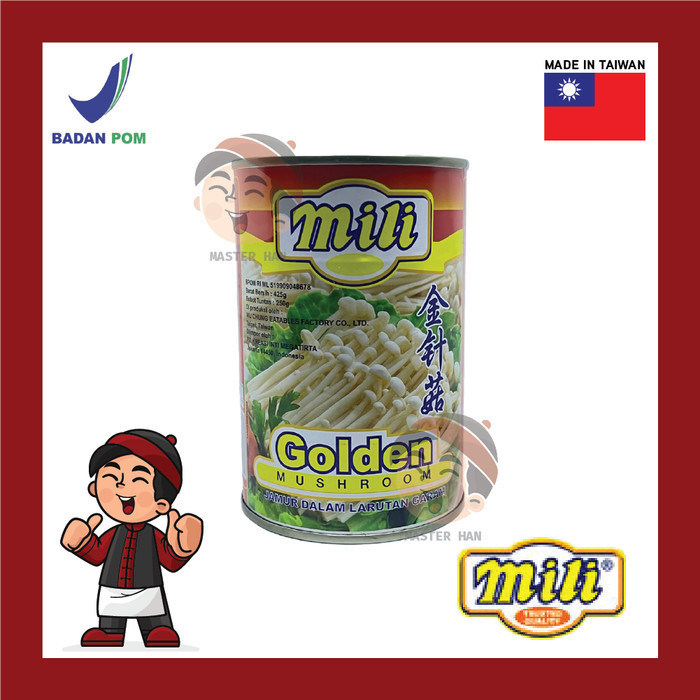 

Mili Golden Mushroom 425gr Jamur Dalam Larutan Garam