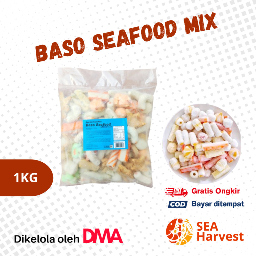 

- Baso Steamboat Mix Baso Seafood Kiloan Halal 1Kg -Gratisongkir