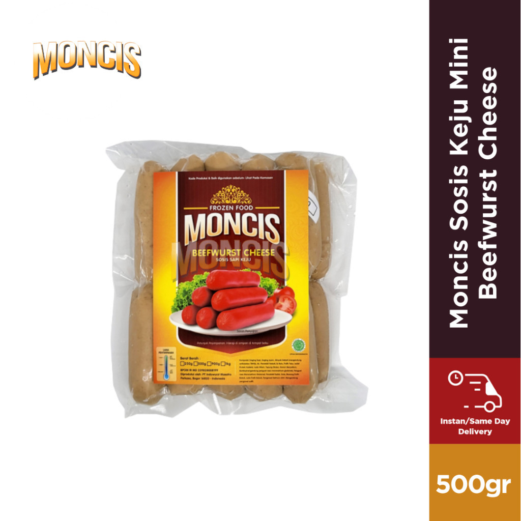 

Moncis Sosis Sapi Keju Mini Beefwurst Cheese Isi 20 -Gratisongkir