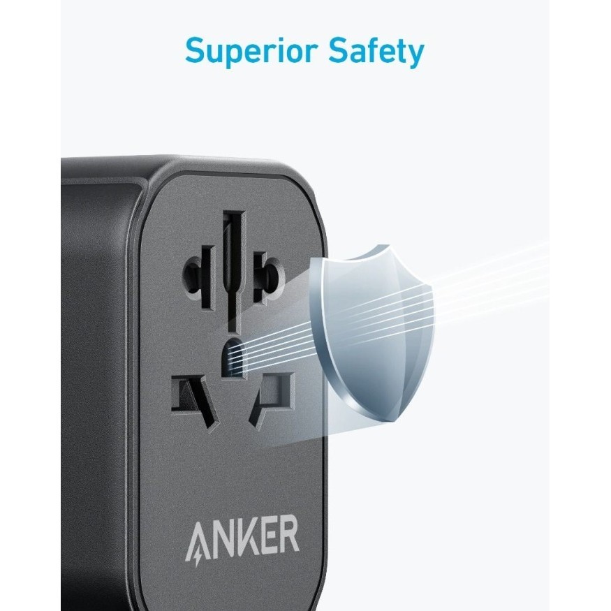 Anker 312 Outlet Extender Usb-C Usb-A 30W Travel Adapter Charger A9212