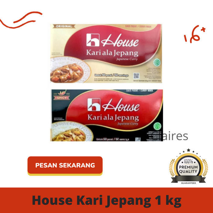 

House Kari Ala Jepang - Curry Sauce Mix - Bumbu Saus Kari Padat 1 Kg