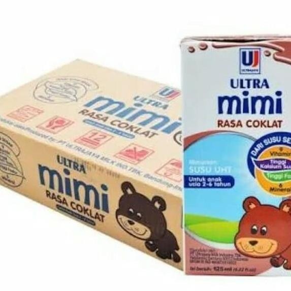 

Susu UHT ultra mimi kids 125 ml| rasa coklat | Isi 40 pcs GS