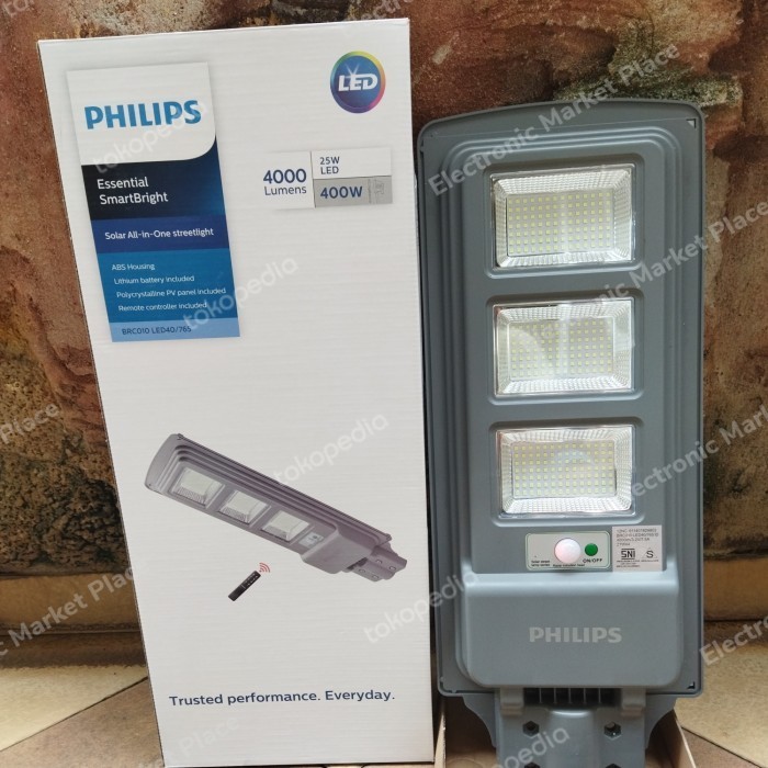 PHILIPS PJU TENAGA SURYA BRC010 LED40 4000LM SOLAR STREET LIGHT LAMPU