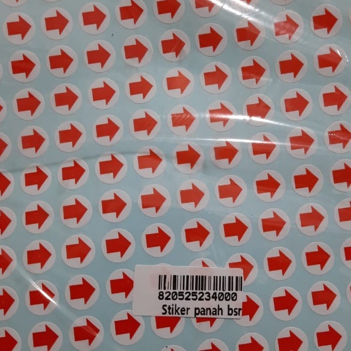 

Stiker Panah Merah 1 Cm / Label Petunjuk Tanda Arah (1 Pak )