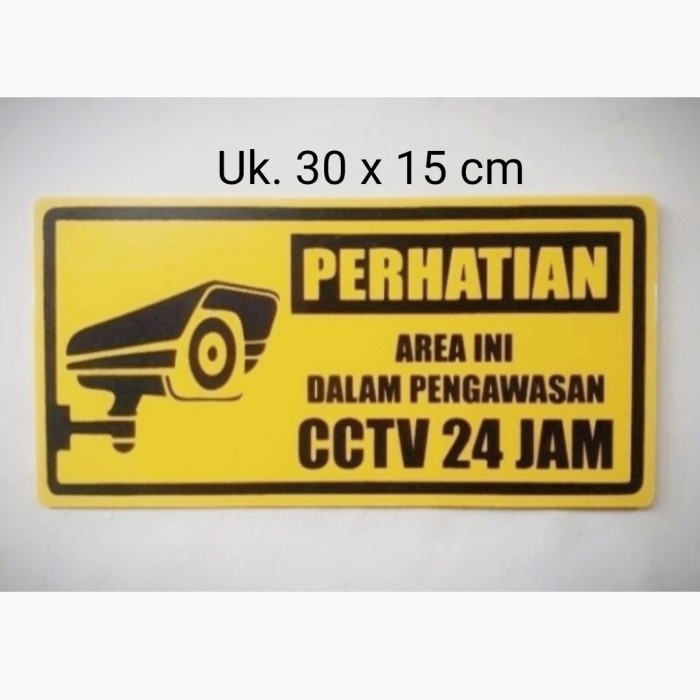

Akrilik Sign Label Perhatian Area Ini Dalam Pengawasan Cctv 24 Jam