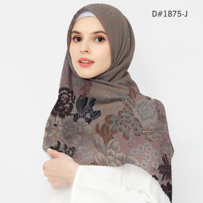 Best Sales Hijab Scarf Segiempat Voal Lasercut - D#1875 J Original