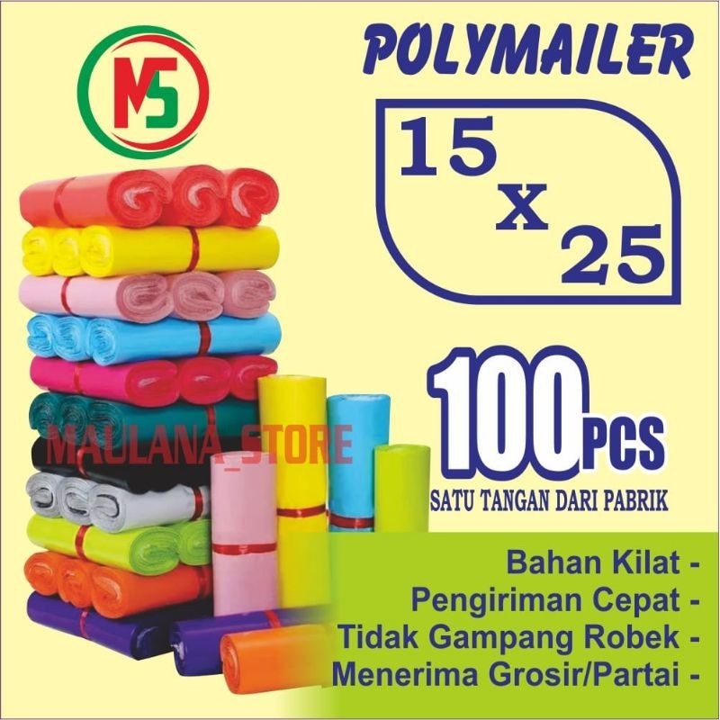 

Plastik Packing Online Shop UK 15x25 Glossy isi 100 Pcs Plastik Packing