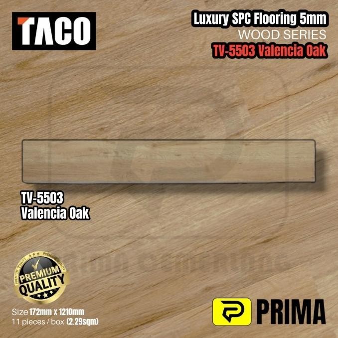 Taco Spc 5Mm Tv-5503 Valencia Oak Kualitas Premium