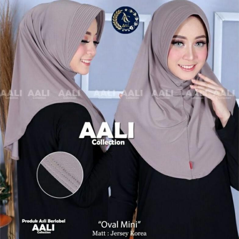 CR - Aali Collection Kerudung Jilbab Hijab Bergo Oval mini Bergo Instan Rabbani TERLARIS