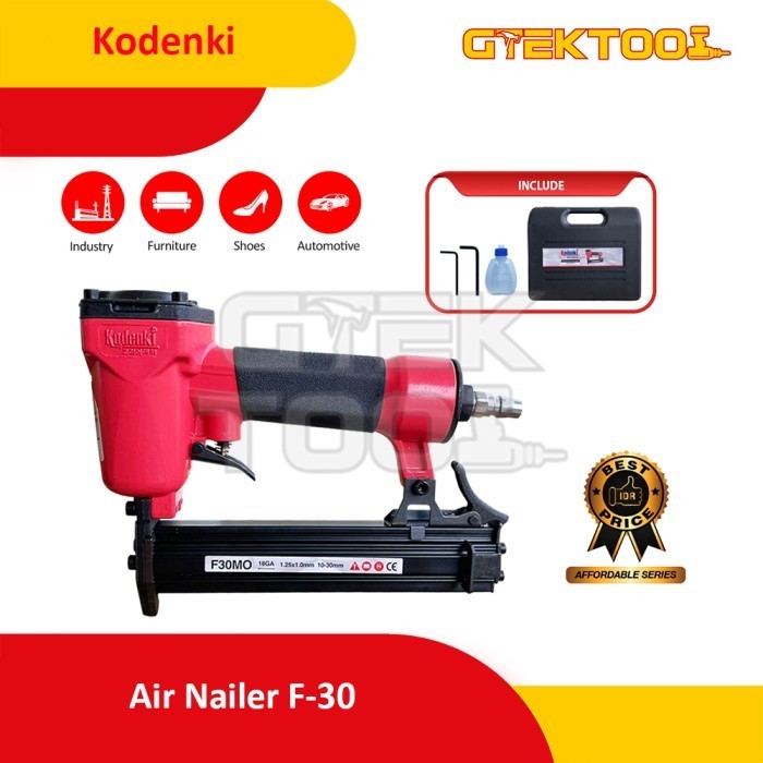 

BEBAS ONGKIR - Kodenki Mesin Paku Tembak Lurus F30 Staples Angin Air Nailer Gun F-30