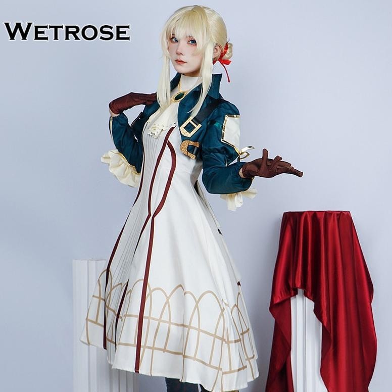 SALE Wetrose Violet Evergarden Violet Cosplay Costume Kostum Dress Set