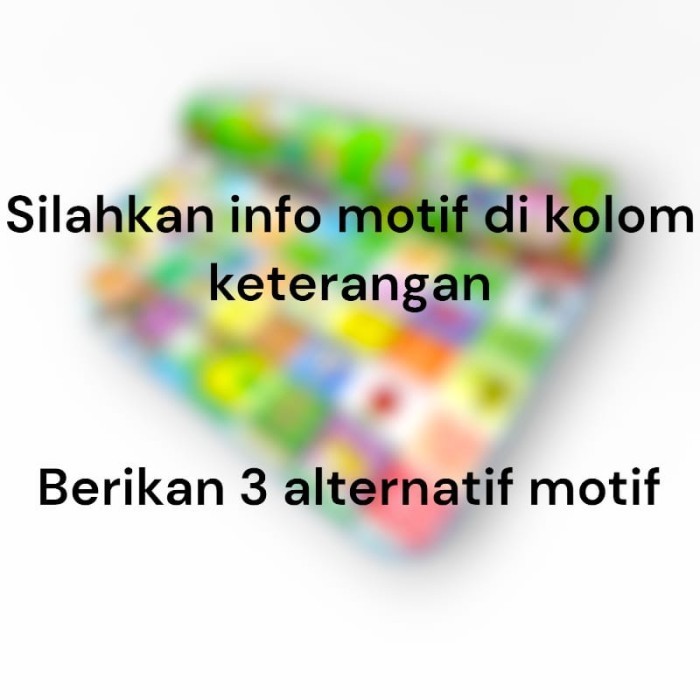 KARPET FOAM 180 X 200 TEBAL 6 MM MOTIF BOLAK BALIK TIKAR KARAKTER