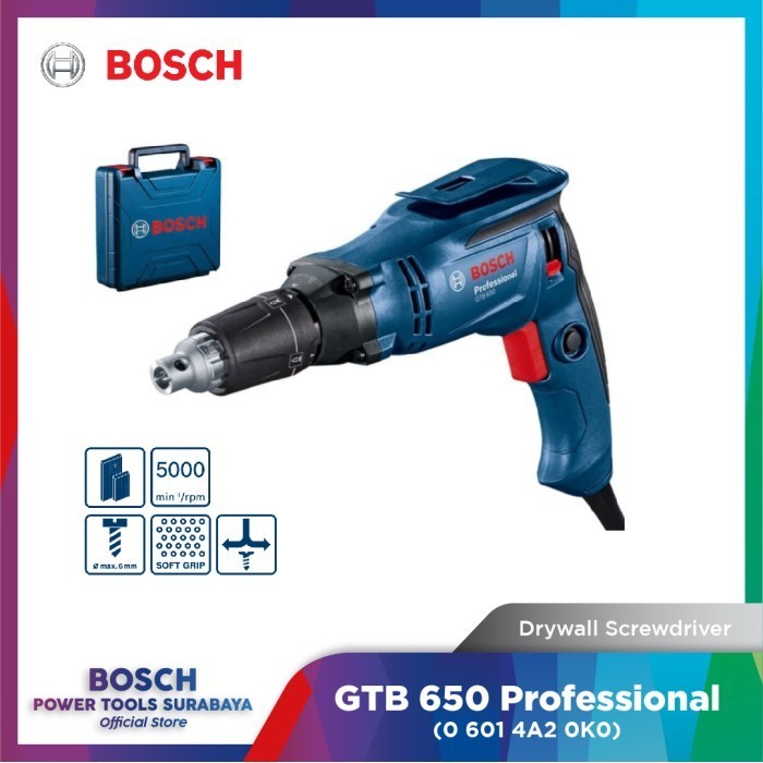 Mesin Obeng Listrik Bosch Gtb 650 Professional Drywall Screwdriver