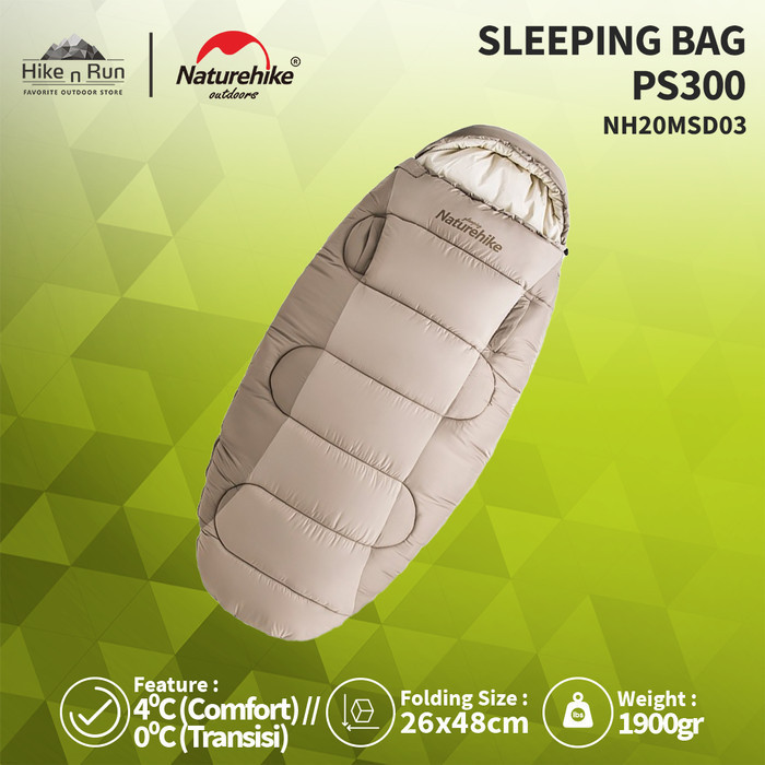 Sleeping Bag Naturehike Ps200 Nh20Msd03 Single Oval Sb