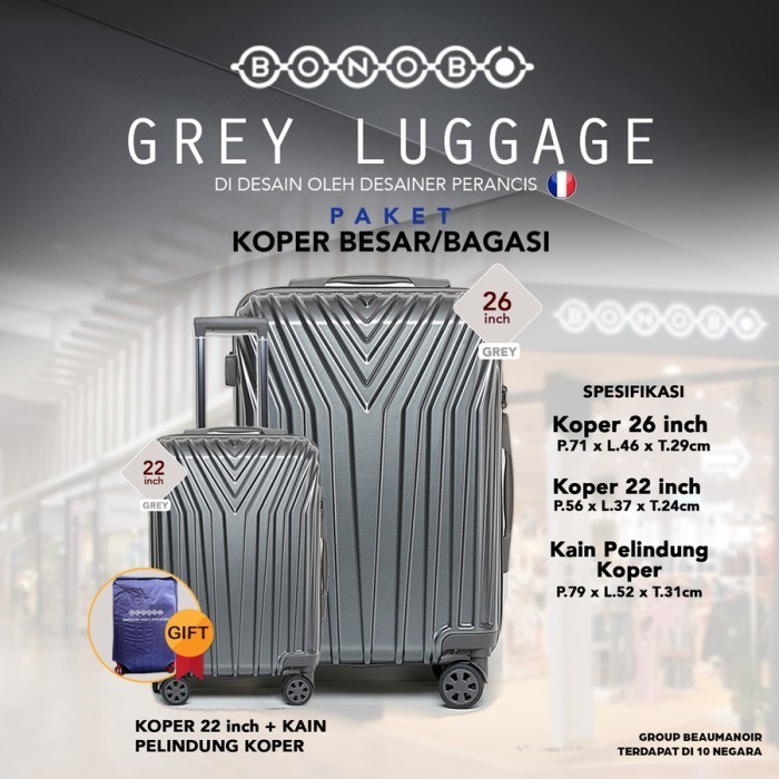 Bonobo Luggage / Koper Bonobo Besar Dan Kecil