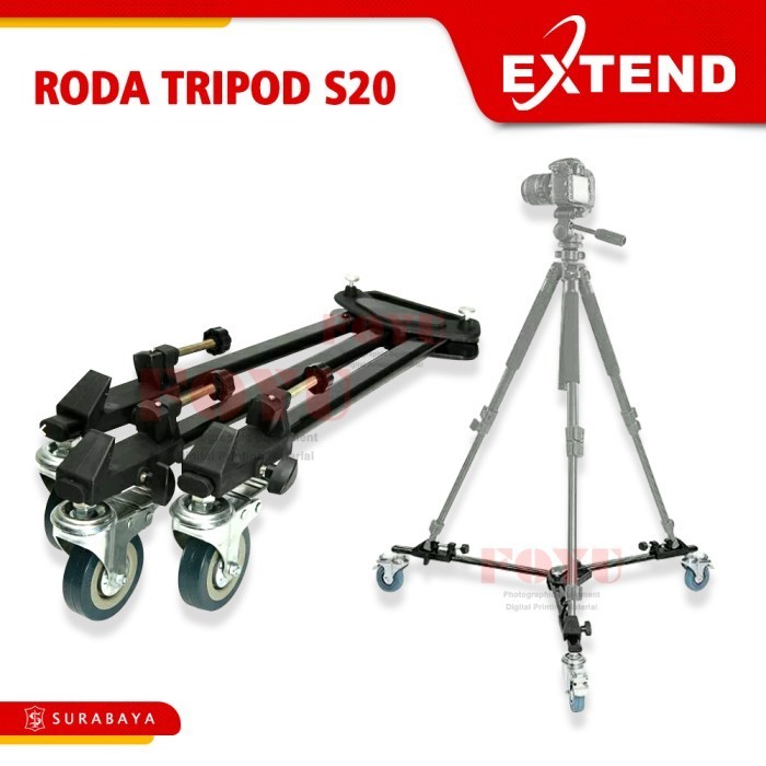 Dolly Roda Tripod Premium Wheel S20