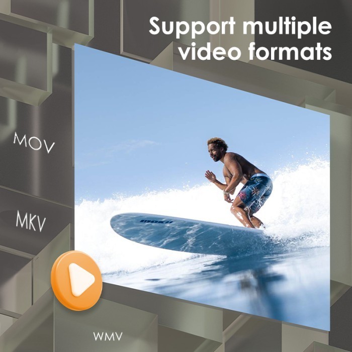 Deli Aoka Proyektor Mini / Infokus / Projector Hd 1080 Vs6001