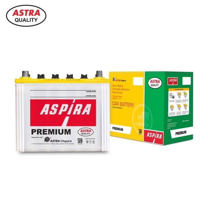 Aki Premium Aspira Ns40Zl (35 Ah) Aki Mobil Untuk Mobil Brio, Freed