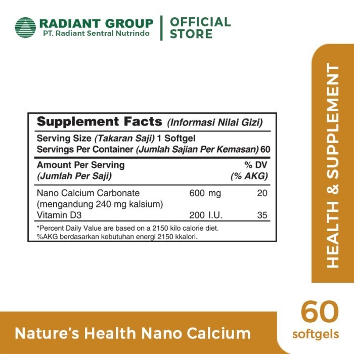 Nature'S Health Nano Calcium