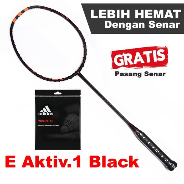 Raket Bulutangkis Badminton Adidas Spieler E Aktiv.1 Black