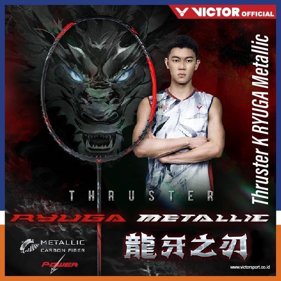 Raket Badminton Victor Thruster K Ryuga Metallic / Ryuga Metalic