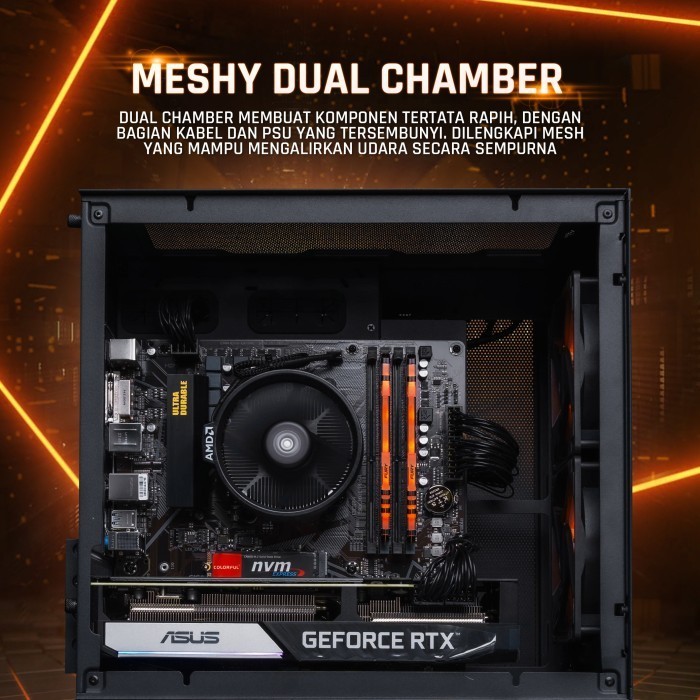 Imba Amd Pc Ryzen 7 5700X Rx 6700 Xt 16Gb Rakitan Gaming Pc Termurah Terlaris Promo