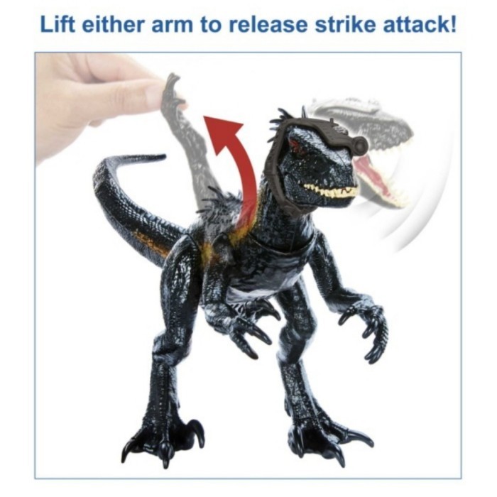 Mainan Anak Dino Ar Jurassic World Track N Attack Indoraptor Bersuara