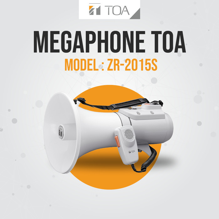 Megaphone Speaker Toa Speaker Demo Portable Model Zr-2015S