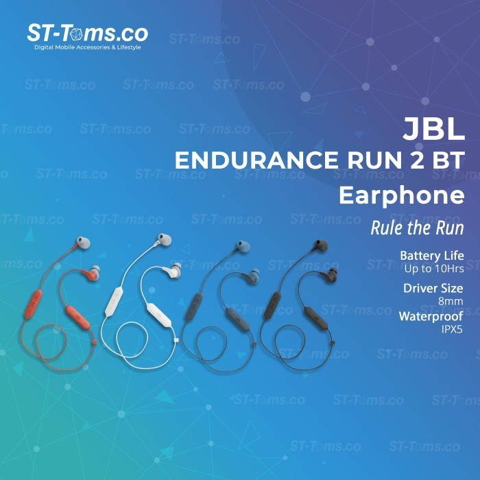 Jbl Endurance Run 2 Bt / Run Bt2 In-Ear Sport Earphone Waterproof