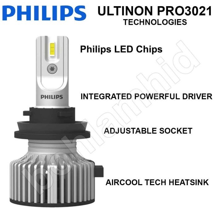 Paket 2 Set Led Honda Brv H11 Philips Ultinon Pro3021 +Led C6 Hb3 9005