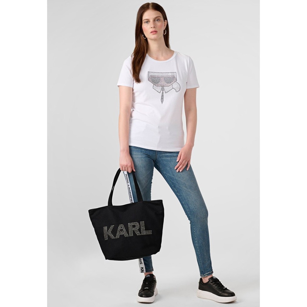 Karl Lagerfeld Cannes Canvas Tote