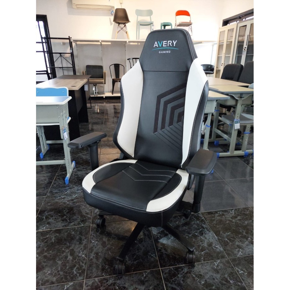 Avery - Ogc003 - Kursi Gaming Steel Premium Quality Back Support Black