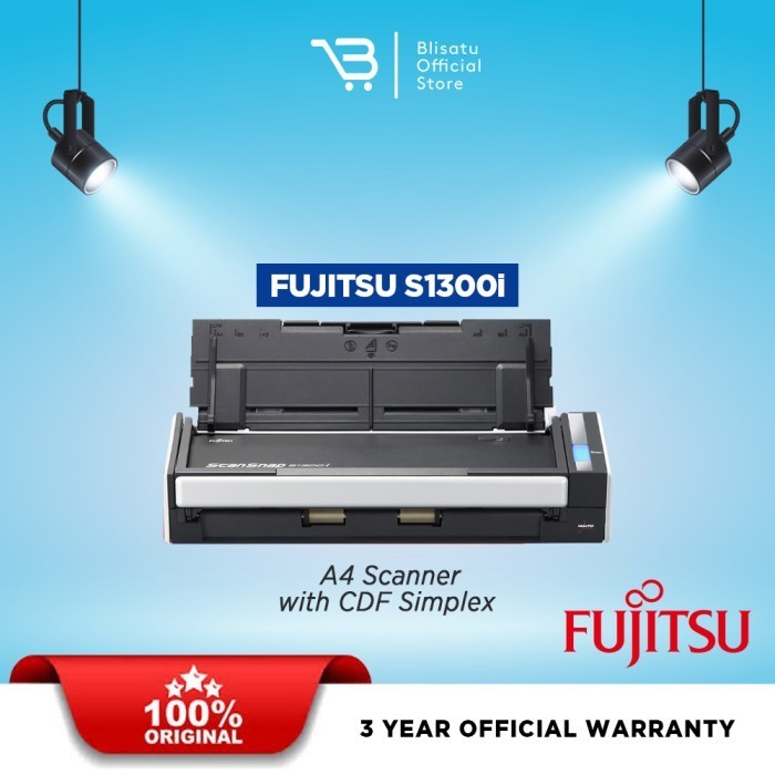 Fujitsu Scansnap S1300I Portable Scanner