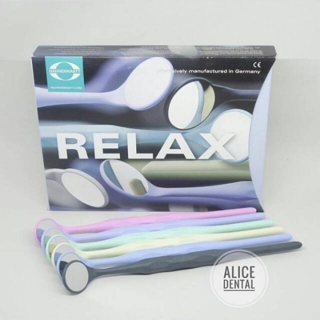 DENTAL KACA MULUT RELAX FS RHODIUM NO 4 5 FRONT SURFACE ANTIFOG MOUTH