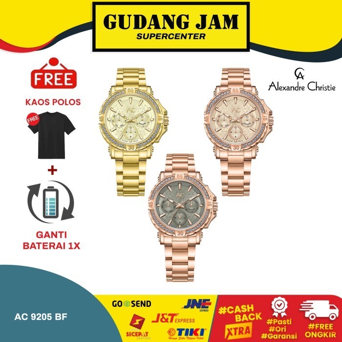 Jam Tangan Wanita Alexandre Christie Ac 9205 Bf Ac9205 Ac9205Bf Steel