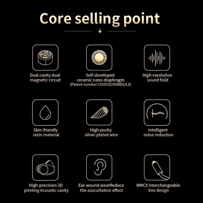 Epz Q5 Earphone Hifi Ceramic Carbon Nano Moving Coil In Ear Monitor