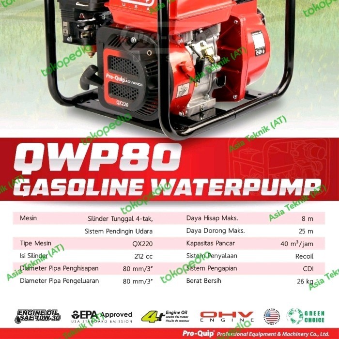 Pompa Alkon 3 Inch Proquip Usa Heavy Duty Original Termurah Terlaris Promo