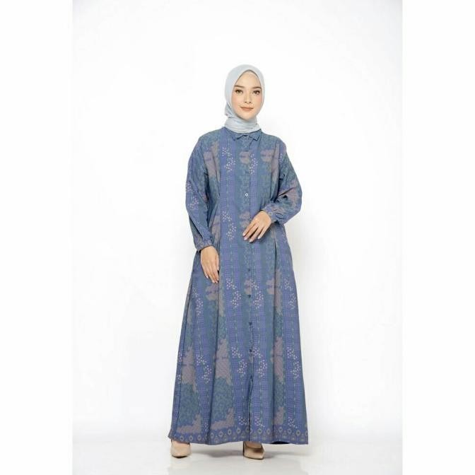 Gamis Syar'I Zm Zaskia Mecca - Cecyl Navy Dress - Jelita Indonesia Original