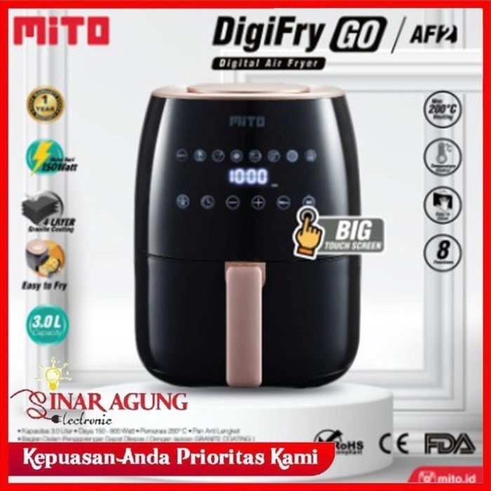 Mito Airfryer Digifryer Go Af2 / Af 2 New Type Ori 100%
