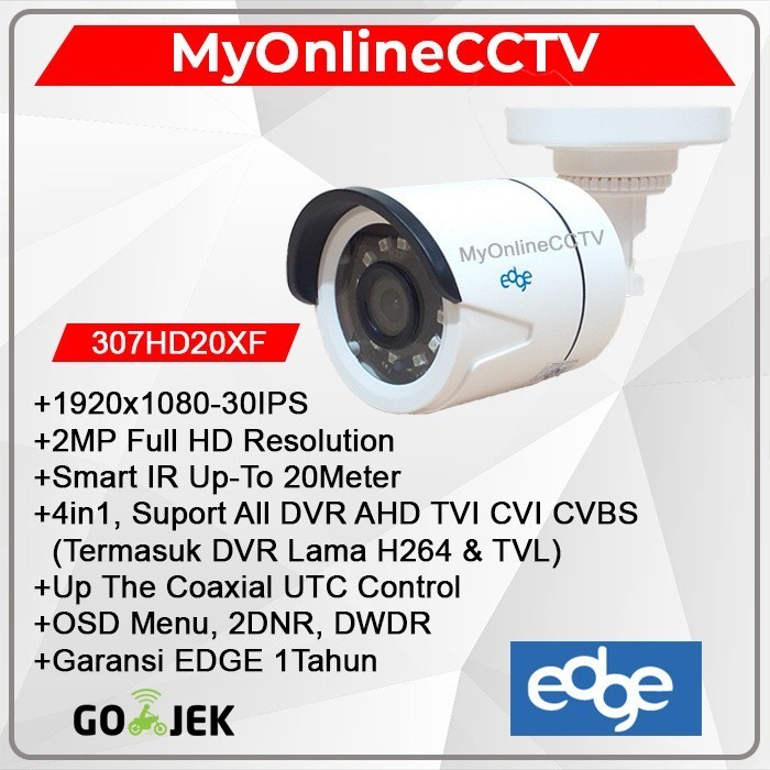 Paket Cctv Edge Dvr 16Ch 10Kamera 2Mp Asli Tinggal Pasang No Hdd