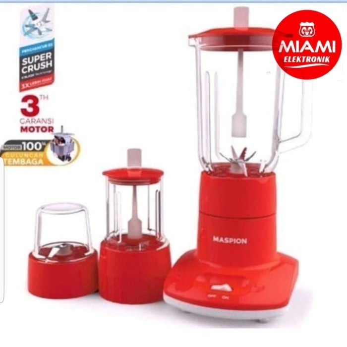 Blender Maspion Mt1263Gl / Blender Maspion Kaca 3In1 Mt 1263Gl