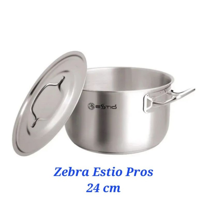 ZEBRA SAUCEPOT 24CM PANCI 162234 ESTIO PROS STAINLESS